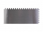 Desempenadeira de Aço Dentada – Cabo Plástico Aberto 8 x 8 cm